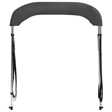 Parasolar barcă Bimini cu 2 arcuri, antracit, 180x150x110 cm - Img 5
