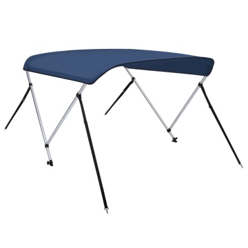 Parasolar barcă Bimini cu 2 arcuri, bleumarin, 150x120x110 cm - Img 8