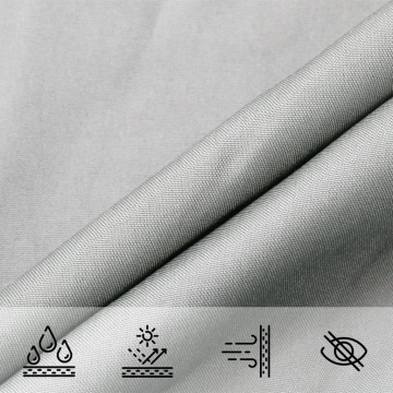 Parasolar, gri deschis, 5x5 m, 100% poliester Oxford - Img 7