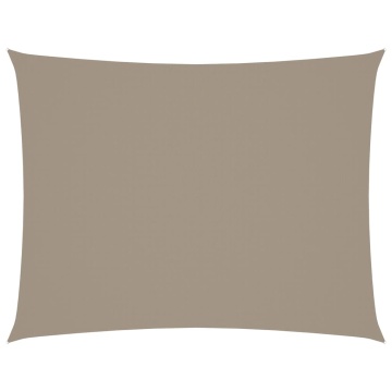 Parasolar gri taupe 5x7 m țesătură oxford dreptunghiular - Img 2