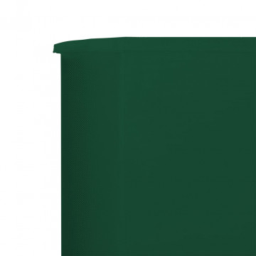 Paravan anti-vânt cu 3 panouri, verde, 400 x 80 cm, textil - Img 4
