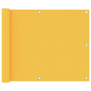 Paravan balcon, galben, 75x300 cm, țesătură oxford - Img 1