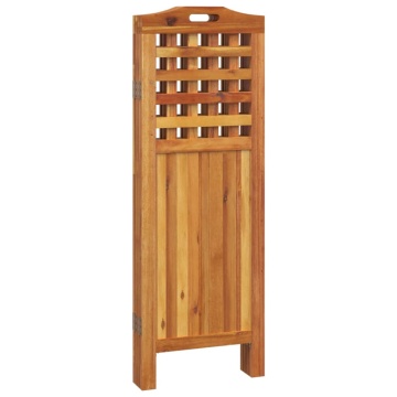 Paravan de cameră 4 panouri 162x2x115 cm lemn masiv de acacia - Img 5