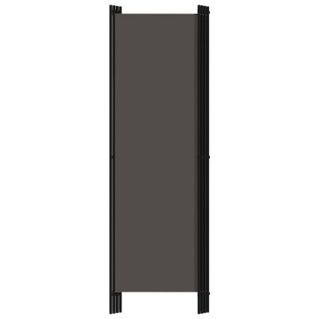 Paravan de cameră cu 4 panouri, antracit, 200 x 180 cm - Img 4
