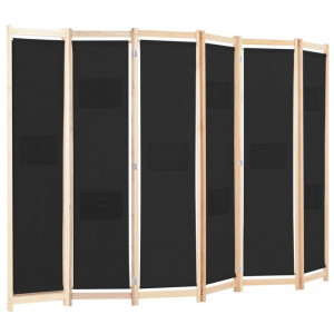 Paravan de cameră cu 6 panouri, 240x170 x4 cm, material textil - Img 3