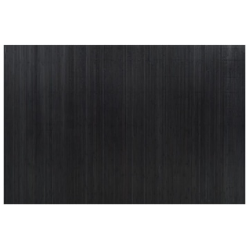 Paravan de cameră, negru, 165x250 cm, bambus - Img 3