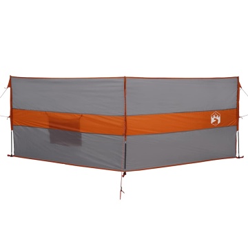 Paravan de camping, gri/portocaliu, 344x120 c, impermeabil - Img 4