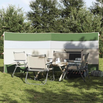 Paravan de camping verde 340x130 cm impermeabil - Img 1