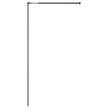 Paravan duș walk-in, 80x195 cm, sticlă securizată transparentă - Img 5