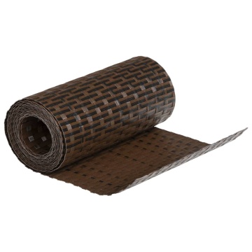 Paravan pentru balcon 10 buc. maro și negru 255x19 cm poliratan - Img 4