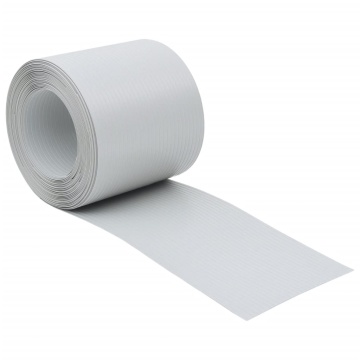 Paravane de grădină, 10 buc., gri deschis, 252,5x19 cm, PVC - Img 2