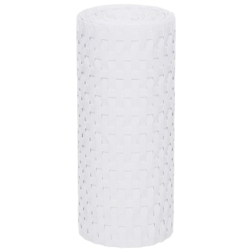Paravane pentru balcon, 10 buc., alb, 255x19 cm, poliratan - Img 3