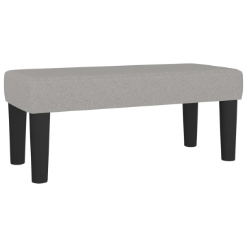 Pat box spring cu saltea, gri deschis, 90x190 cm, textil - Img 7