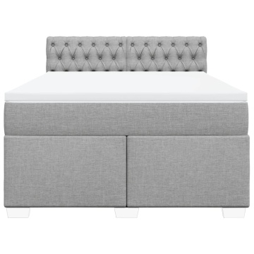 Pat continental, gri deschis, 140x200 cm, material textil - Img 4