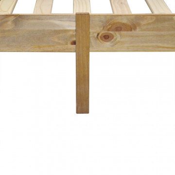 Pat cu saltea, 160 x 200 cm, lemn de pin mexican gama Corona - Img 4