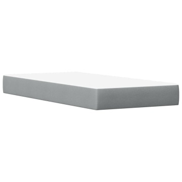 Pat cu saltea, alb, 90x190 cm, lemn masiv pin - Img 4