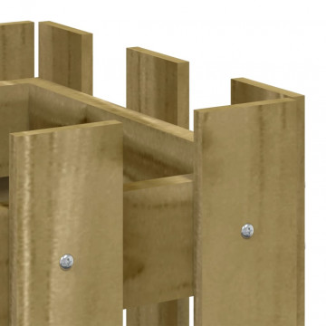 Pat înălțat grădină design gard 100x30x30 cm lemn impregnat pin - Img 6