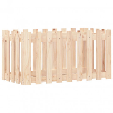 Pat înălțat grădină design gard 100x50x50 cm lemn de pin tratat - Img 4