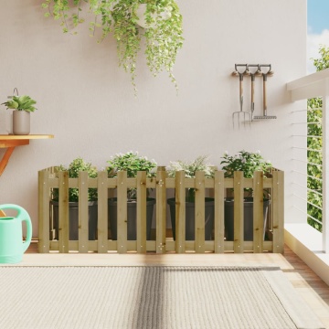 Pat înălțat grădină design gard 150x50x50 cm lemn impregnat pin - Img 1