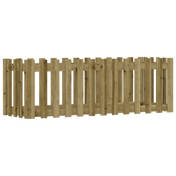 Pat înălțat grădină design gard 150x50x50 cm lemn impregnat pin - Img 2
