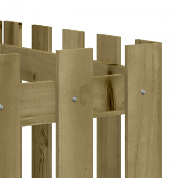 Pat înălțat grădină design gard 200x50x50 cm lemn impregnat pin - Img 6