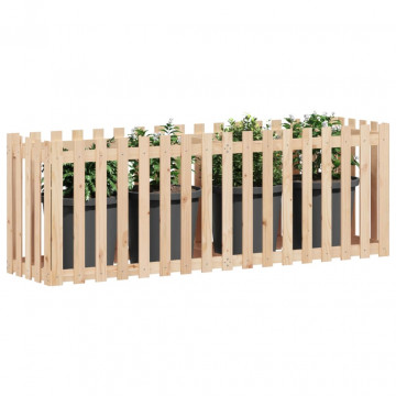 Pat înălțat grădină design gard 200x50x70 cm lemn impregnat pin - Img 3
