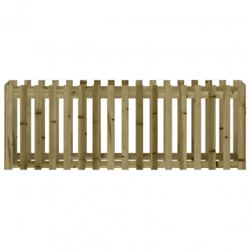 Pat înălțat grădină design gard 200x50x70 cm lemn impregnat pin - Img 8