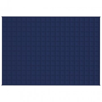 Pătură anti-stres, albastru, 135x200 cm, 10 kg, textil - Img 3