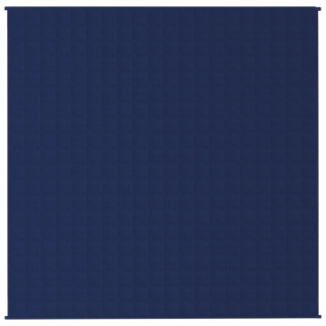 Pătură anti-stres, albastru, 200x200 cm, 13 kg, material textil - Img 3