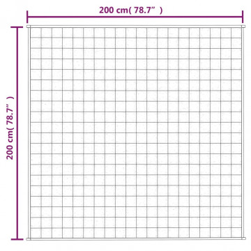 Pătură antistres, gri, 200x200 cm, 9 kg, material textil - Img 5