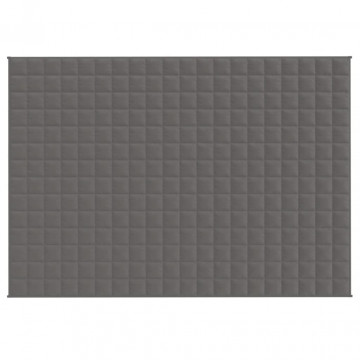 Pătură grea, gri, 137x200 cm, 10 kg, material textil - Img 3