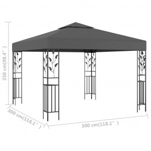 Pavilion, antracit, 3 x 3 m - Img 6