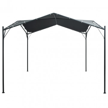 Pavilion cort foișor copertină, antracit, 3 x 3 m, oțel - Img 1