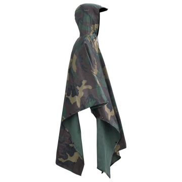Pelerină de ploaie Army pentru camping/drumeție/camuflaj - Img 4