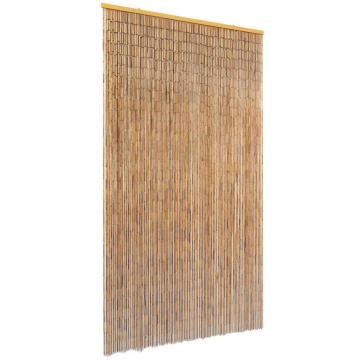 Perdea de ușă pentru insecte, bambus, 100x200 cm - Img 1