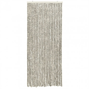 Perdea pentru insecte gri deschis și gri închis100x200cmchenille - Img 3