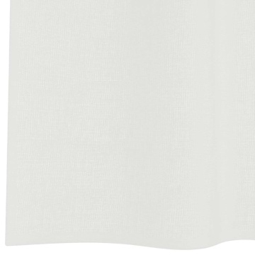 Perdele Voile cu Bucle 2 buc Alb 140x245 cm - Img 5