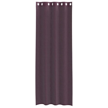Perdele Voile cu Oelii 2 buc Violet 140x260 cm - Img 4
