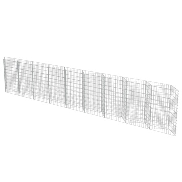 Perete gabion, 630 x 30 x 100 cm, oțel galvanizat - Img 3