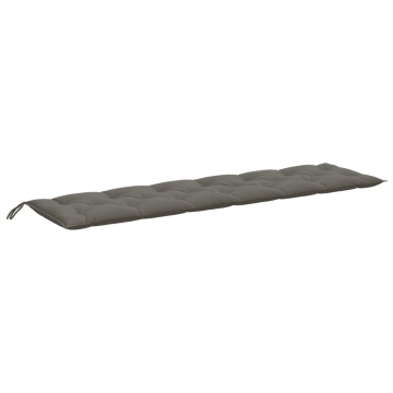 Pernă bancă de grădină 2buc melanj gri închis 200x50x7cm textil - Img 8