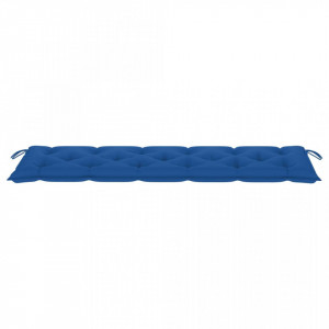 Pernă bancă de grădină, albastru deschis, 180x50x7 cm, textil - Img 3