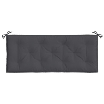 Pernă bancă de grădină, melanj antracit, 120x50x7 cm, textil - Img 4