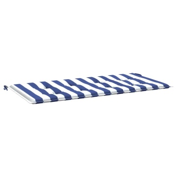 Pernă bancă grădină, albastru&alb, 120x50x4 cm, textil oxford - Img 2