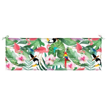 Pernă de bancă de grădină multicolor 150x50x4 cm textil oxford - Img 4