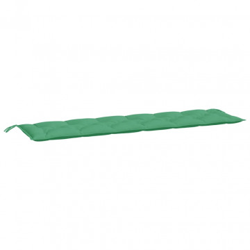 Pernă de bancă de grădină, verde, 200x50x7 cm, textil oxford - Img 2