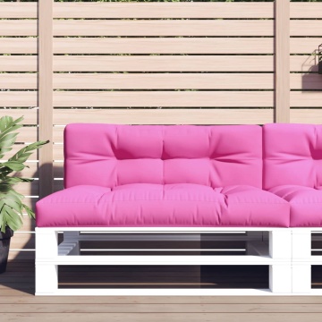 Pernă de paleți, roz, 120x40x12 cm, textil - Img 1