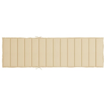 Pernă de șezlong, bej, 200x70x3 cm, textil oxford - Img 8