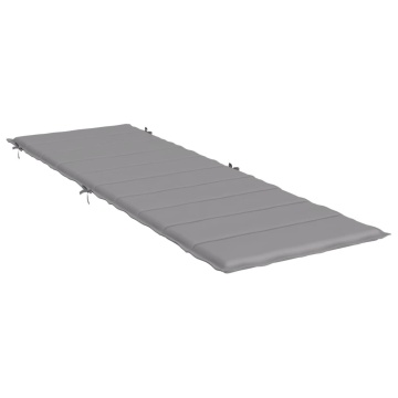Pernă de șezlong, gri, 186x58x3 cm, textil oxford - Img 3