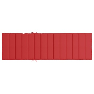 Pernă de șezlong, roșu, 200x60x3 cm, textil oxford - Img 8