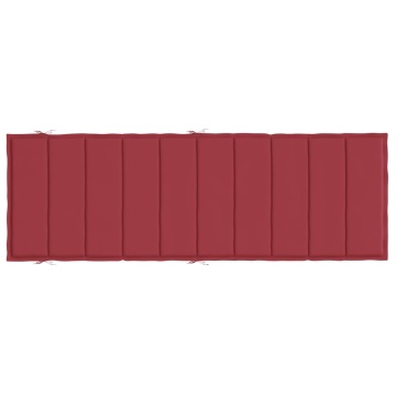 Pernă de șezlong, roșu vin, 186x58x3 cm, textil oxford - Img 5